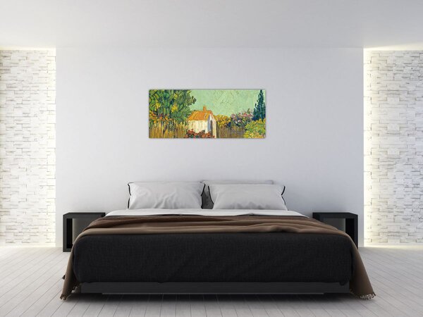 Slika - Imitator of Vincent van Gogh, Landscape, reprodukcije (120x50 cm)