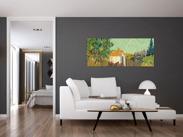 Slika - Imitator of Vincent van Gogh, Landscape, reprodukcije (120x50 cm)