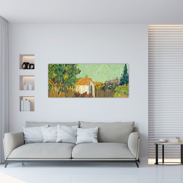 Slika - Imitator of Vincent van Gogh, Landscape, reprodukcije (120x50 cm)