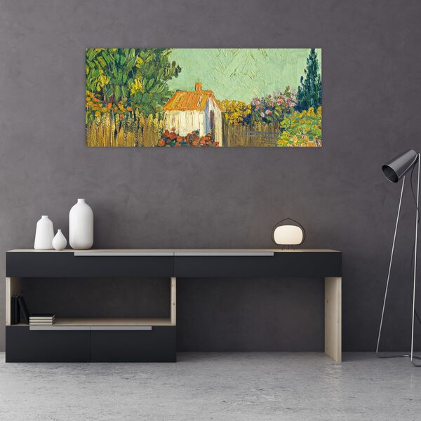 Slika - Imitator of Vincent van Gogh, Landscape, reprodukcije (120x50 cm)