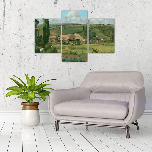 Slika - Camille Pissarro, Landscape at Les Pâtis, Pontoise, reprodukcije (90x60 cm)