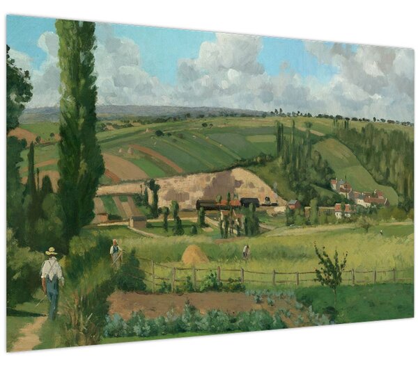 Slika - Camille Pissarro, Landscape at Les Pâtis, Pontoise, reprodukcije (90x60 cm)