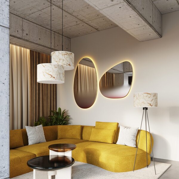Podna lampa NEVIA mramor