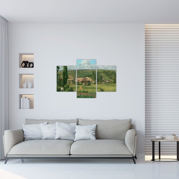 Slika - Camille Pissarro, Landscape at Les Pâtis, Pontoise, reprodukcije (90x60 cm)