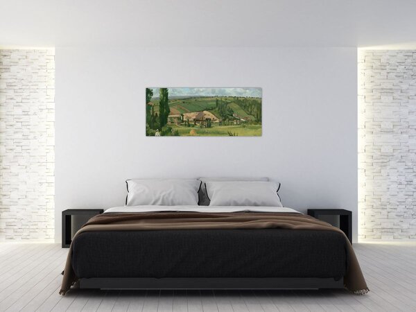 Slika - Camille Pissarro, Landscape at Les Pâtis, Pontoise, reprodukcije (120x50 cm)