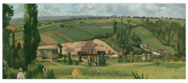 Slika - Camille Pissarro, Landscape at Les Pâtis, Pontoise, reprodukcije (120x50 cm)