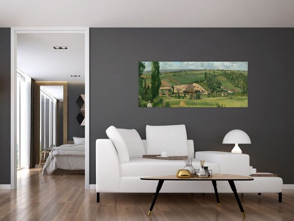 Slika - Camille Pissarro, Landscape at Les Pâtis, Pontoise, reprodukcije (120x50 cm)