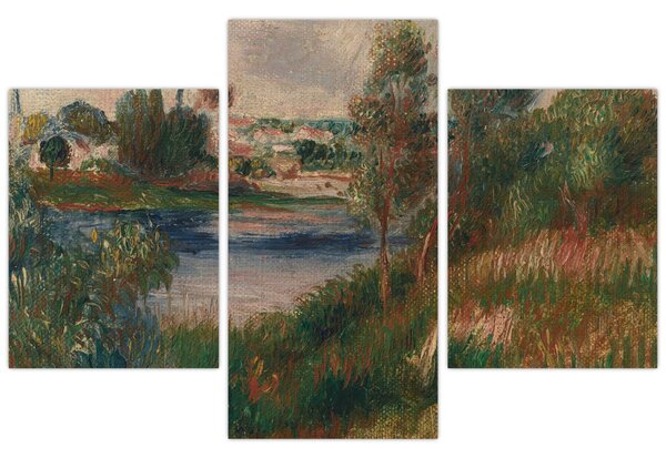 Slika - Auguste Renoir, Landscape at Vetheuil, reprodukcije (90x60 cm)