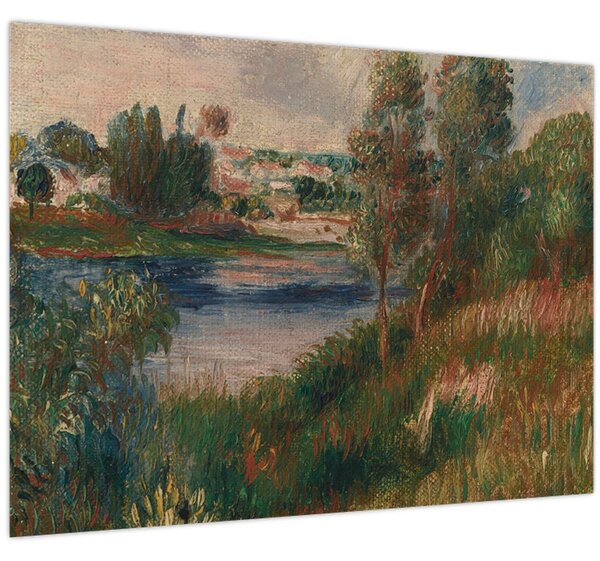 Slika - Auguste Renoir, Landscape at Vetheuil, reprodukcije (70x50 cm)