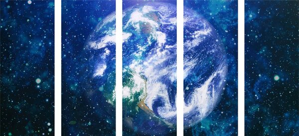 5-dijelna slika snimka iz NASA-e