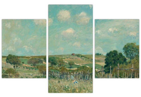 Slika - Alfred Sisley, Meadow, reprodukcije (90x60 cm)