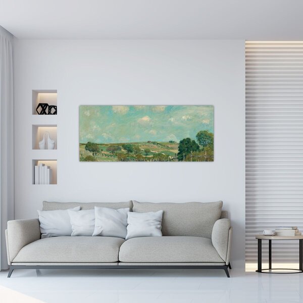 Slika - Alfred Sisley, Meadow, reprodukcije (120x50 cm)