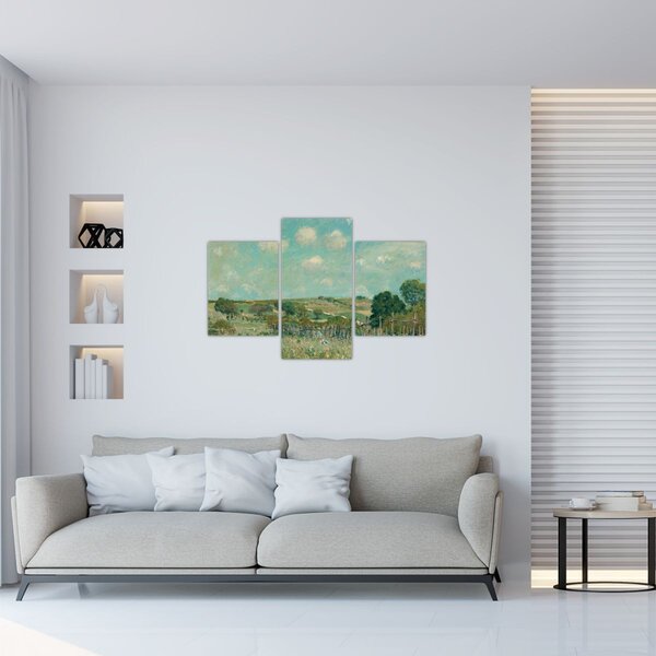 Slika - Alfred Sisley, Meadow, reprodukcije (90x60 cm)