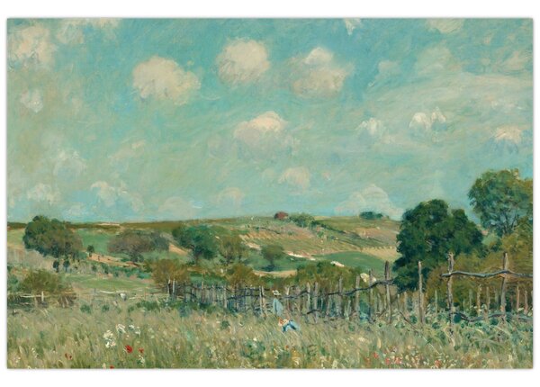 Slika - Alfred Sisley, Meadow, reprodukcije (90x60 cm)