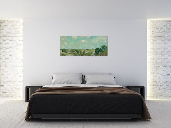 Slika - Alfred Sisley, Meadow, reprodukcije (120x50 cm)