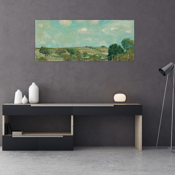 Slika - Alfred Sisley, Meadow, reprodukcije (120x50 cm)