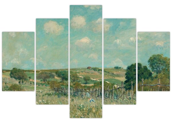Slika - Alfred Sisley, Meadow, reprodukcije (150x105 cm)