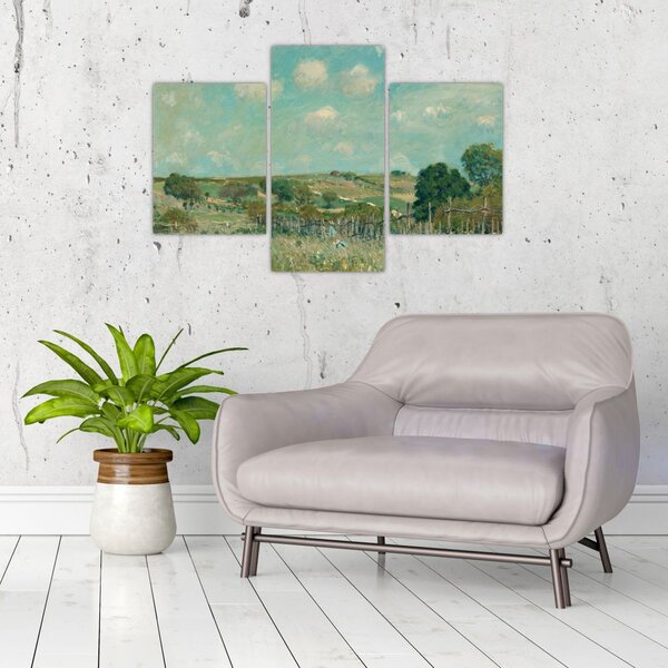 Slika - Alfred Sisley, Meadow, reprodukcije (90x60 cm)