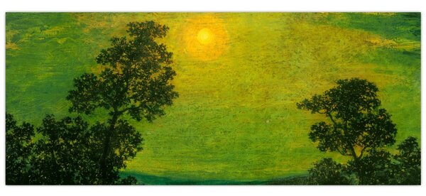 Slika - Imitator of Ralph Albert Blakelock, Moonlight, reprodukcije (120x50 cm)