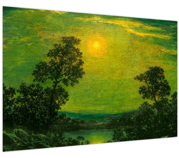 Slika - Imitator of Ralph Albert Blakelock, Moonlight, reprodukcije (90x60 cm)