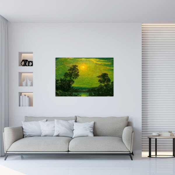 Slika - Imitator of Ralph Albert Blakelock, Moonlight, reprodukcije (90x60 cm)