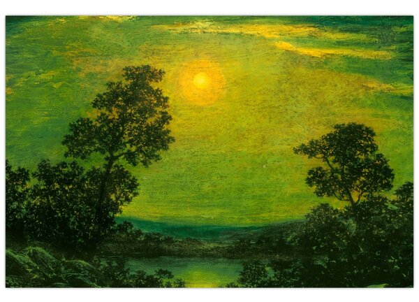 Slika - Imitator of Ralph Albert Blakelock, Moonlight, reprodukcije (90x60 cm)