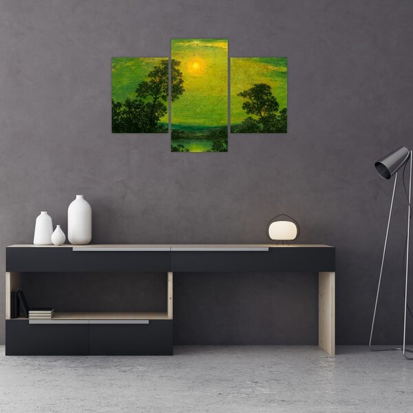 Slika - Imitator of Ralph Albert Blakelock, Moonlight, reprodukcije (90x60 cm)