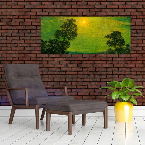Slika - Imitator of Ralph Albert Blakelock, Moonlight, reprodukcije (120x50 cm)