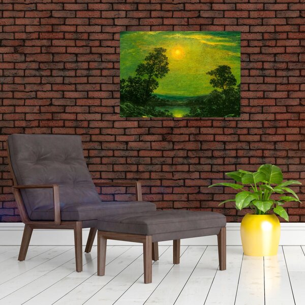 Slika - Imitator of Ralph Albert Blakelock, Moonlight, reprodukcije (70x50 cm)