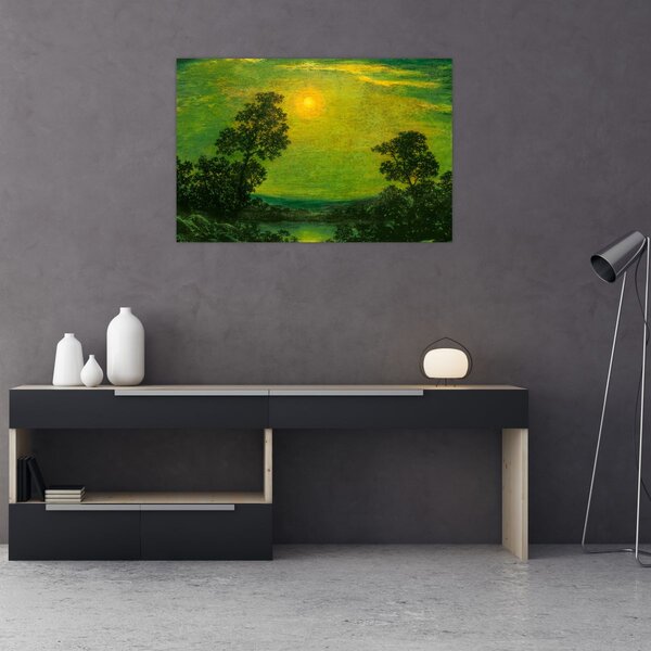 Slika - Imitator of Ralph Albert Blakelock, Moonlight, reprodukcije (90x60 cm)