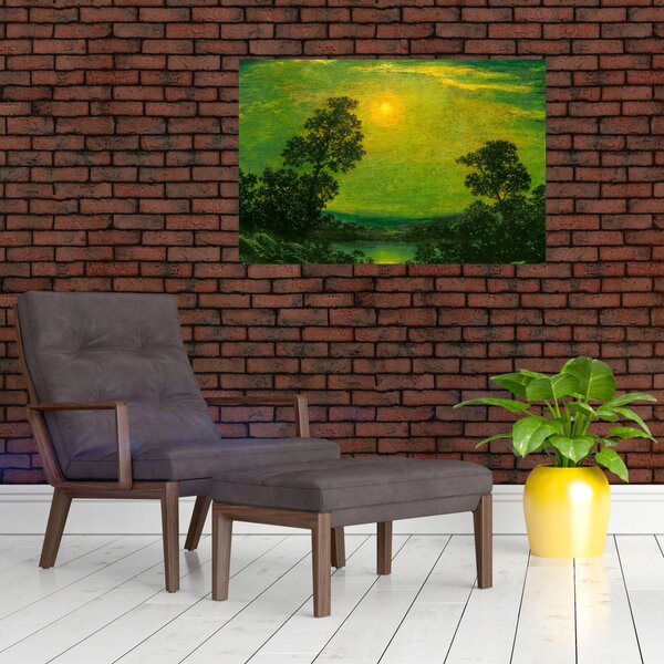 Slika - Imitator of Ralph Albert Blakelock, Moonlight, reprodukcije (90x60 cm)