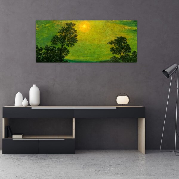 Slika - Imitator of Ralph Albert Blakelock, Moonlight, reprodukcije (120x50 cm)