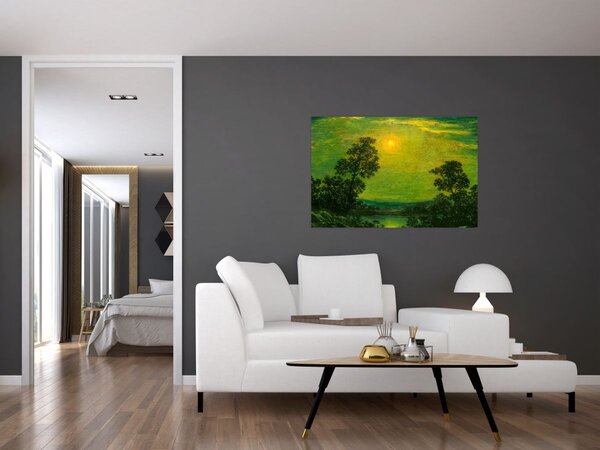 Slika - Imitator of Ralph Albert Blakelock, Moonlight, reprodukcije (90x60 cm)