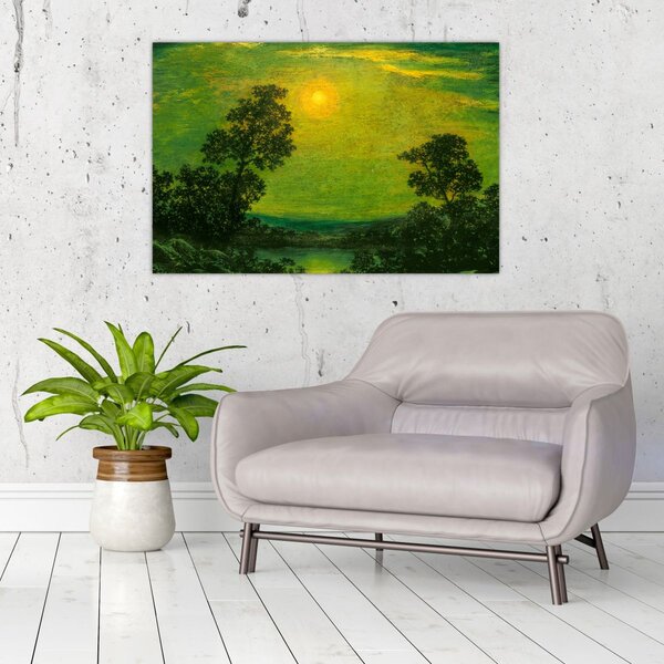 Slika - Imitator of Ralph Albert Blakelock, Moonlight, reprodukcije (90x60 cm)