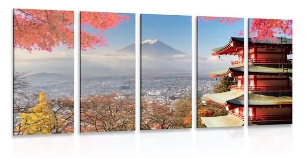 5-dijelna slika jesen u Japanu