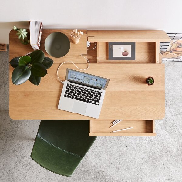 Radni stol Kave Home Jakes Natural, 120 x 65 cm