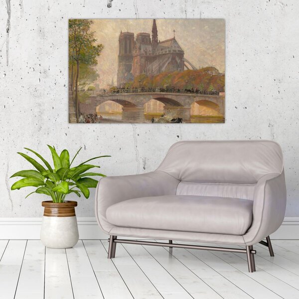 Slika - Robert William Vonnoh, Notre Dame de Paris, reprodukcije (90x60 cm)
