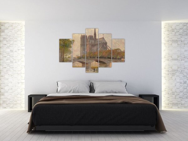 Slika - Robert William Vonnoh, Notre Dame de Paris, reprodukcije (150x105 cm)