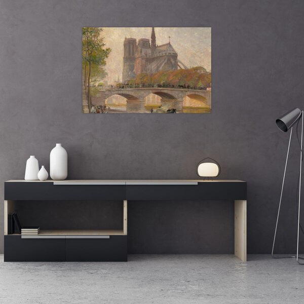 Slika - Robert William Vonnoh, Notre Dame de Paris, reprodukcije (90x60 cm)