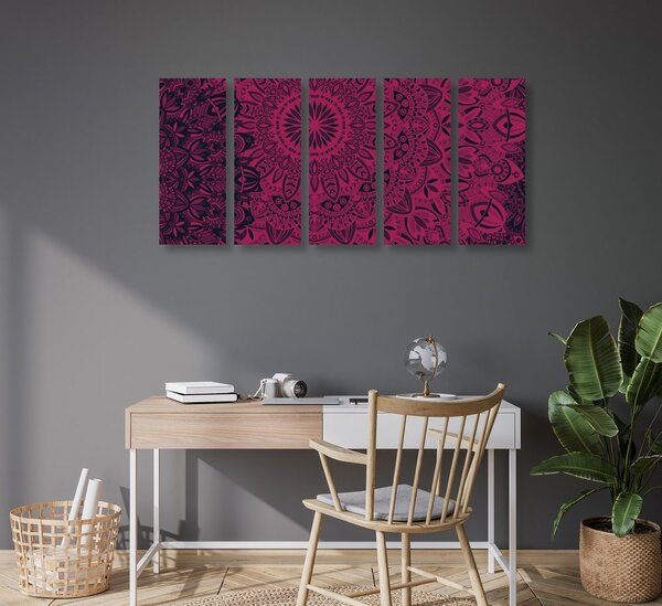 5-dijelna slika stilska Mandala
