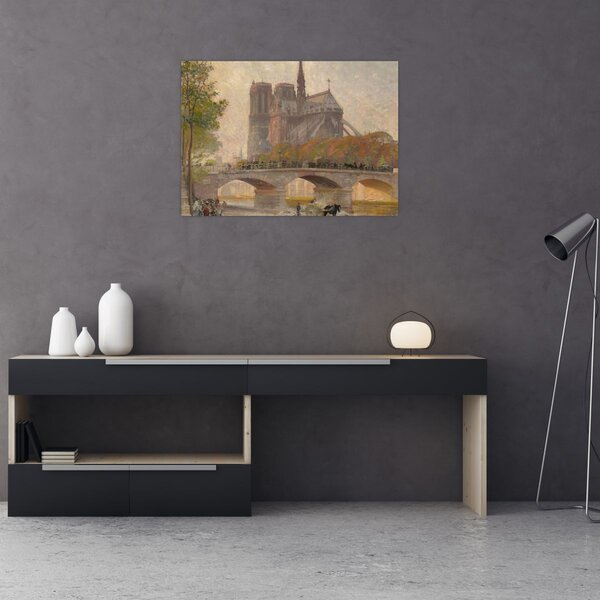 Slika - Robert William Vonnoh, Notre Dame de Paris, reprodukcije (70x50 cm)