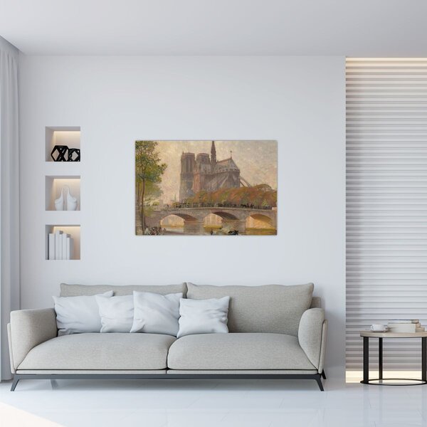 Slika - Robert William Vonnoh, Notre Dame de Paris, reprodukcije (90x60 cm)