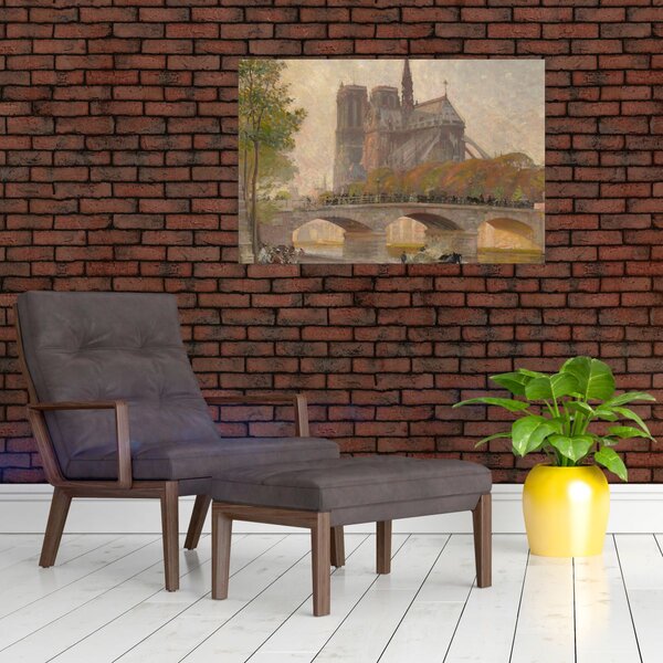 Slika - Robert William Vonnoh, Notre Dame de Paris, reprodukcije (90x60 cm)