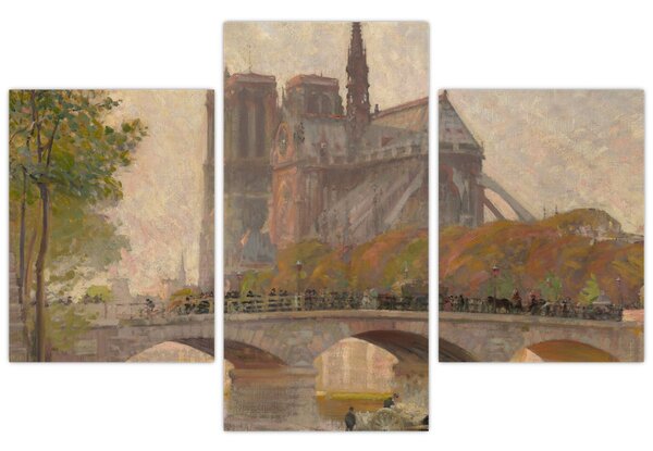 Slika - Robert William Vonnoh, Notre Dame de Paris, reprodukcije (90x60 cm)