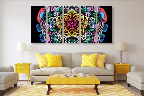 5-dijelna slika Mandala zdravlja
