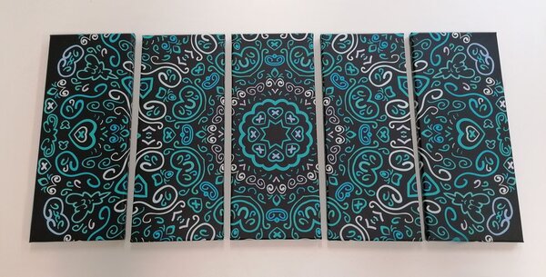 5-dijelna slika Mandala ljubavi