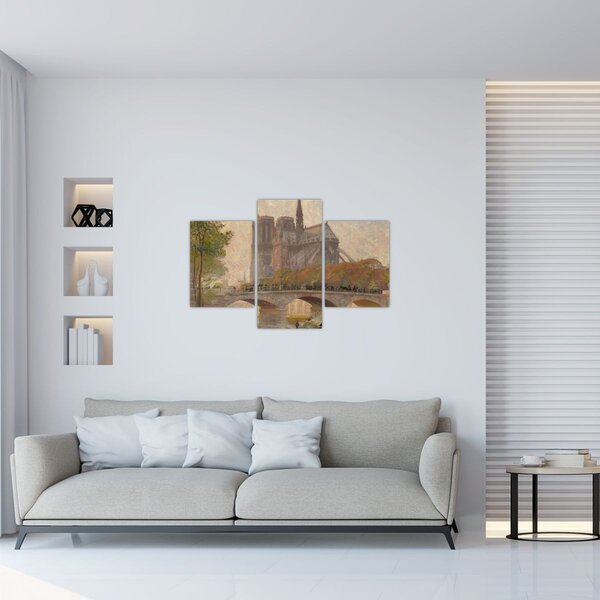 Slika - Robert William Vonnoh, Notre Dame de Paris, reprodukcije (90x60 cm)
