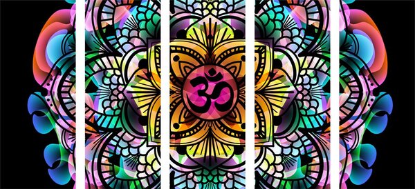 5-dijelna slika Mandala zdravlja