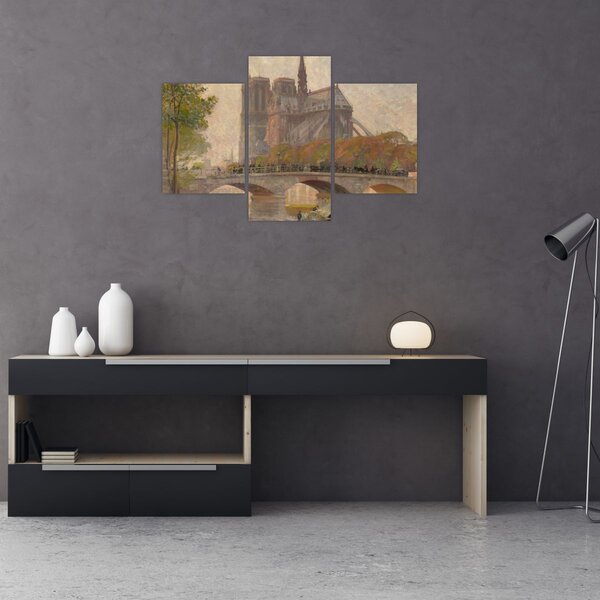 Slika - Robert William Vonnoh, Notre Dame de Paris, reprodukcije (90x60 cm)