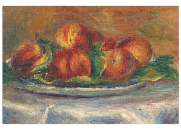 Slika - Auguste Renoir, Peaches on a Plate, reprodukcije (90x60 cm)